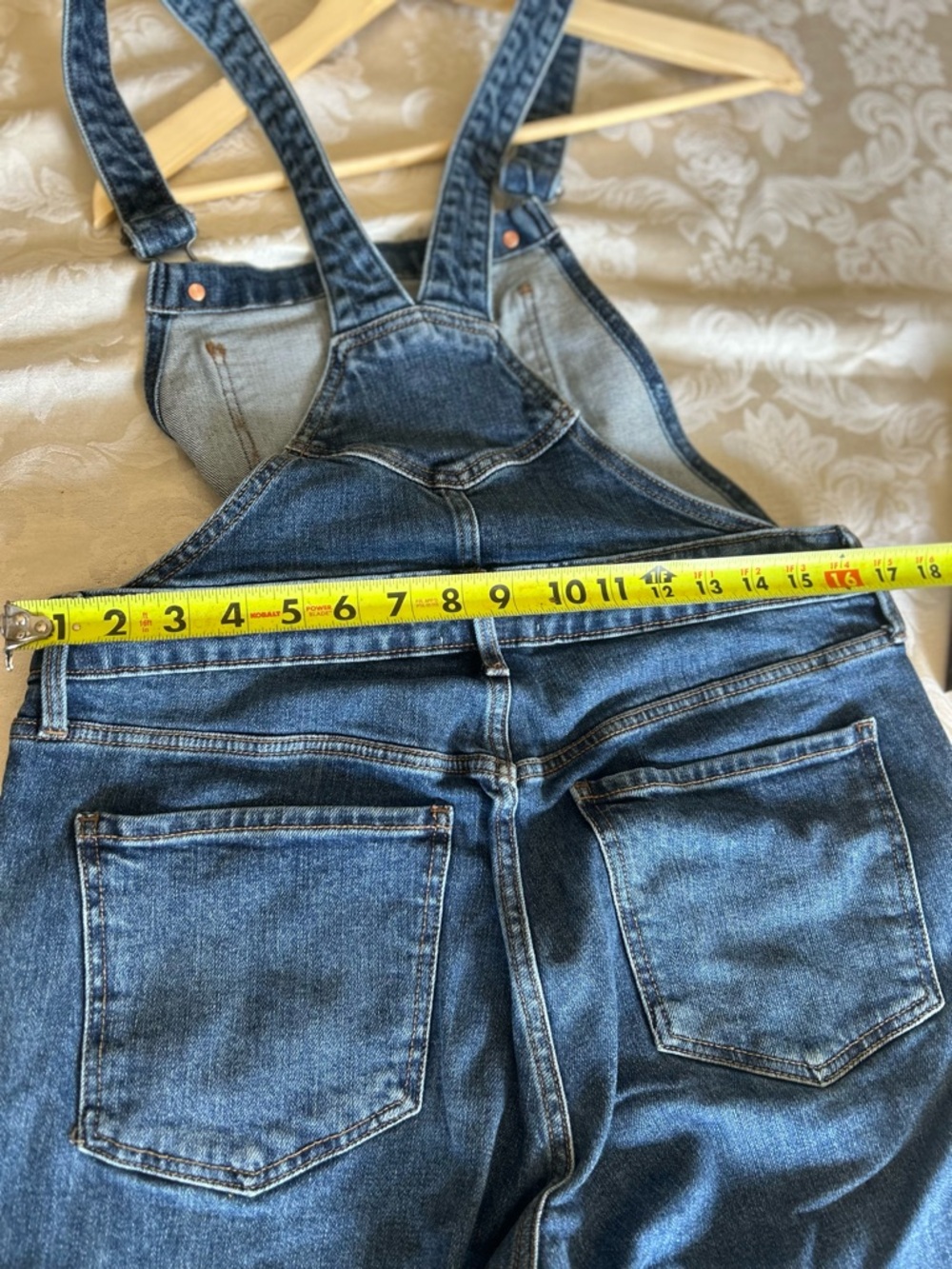 County Fair Old Navy Dark Blue Denim Women’s Overalls - Picture 7 of 9